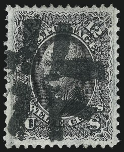 Sale 1034, Lot 108, 1867-68 Grilled Issue (Scott 79-101)