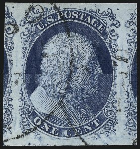 Sale 1034, Lot 27, 1c 1851-56 Issue (Scott 5-9)