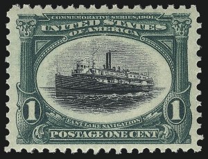 Sale Number 1034, Lot Number 280, 1901 Pan-American Issue with Inverts (Scott 294-299)