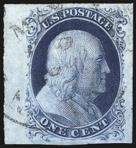 Sale 1034, Lot 29, 1c 1851-56 Issue (Scott 5-9)