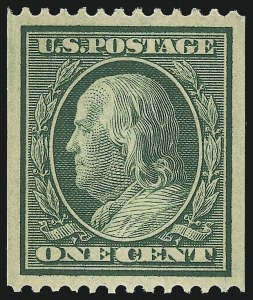 Sale 1034, Lot 329, 1908-09 Washington-Franklin Issues (Scott 331-366)