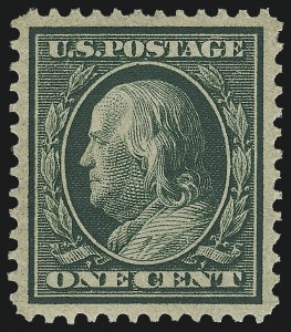 Sale 1034, Lot 340, 1908-09 Washington-Franklin Issues (Scott 331-366)