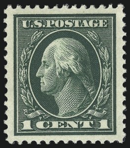 Sale 1034, Lot 381, 1912-16 Washington-Franklin Issues (Scott 405-440)