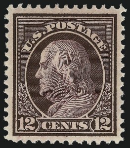 Sale 1034, Lot 390, 1912-16 Washington-Franklin Issues (Scott 405-440)