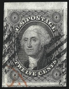 Sale Number 1034, Lot Number 40, 1851-56 Issue (Scott 10-17)