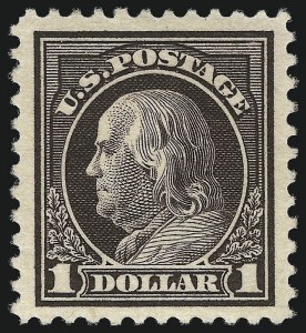 Sale 1034, Lot 455, 1917-20 Washington-Franklin Issues (Scott 486-541)