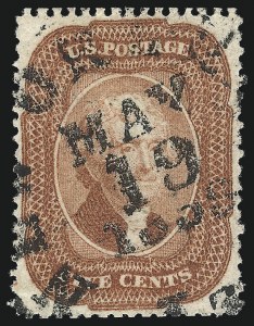 Sale 1034, Lot 54, 1857-60 Issue and 1875 Reprint (Scott 18-47)