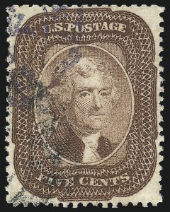 Sale 1034, Lot 57, 1857-60 Issue and 1875 Reprint (Scott 18-47)