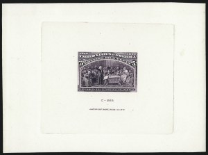 Sale 1037, Lot 1207, Essays and Proofs (1890 Issue thru Columbian Issue)