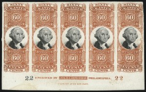 Sale 1037, Lot 1326, Essays and Proofs (Revenues)