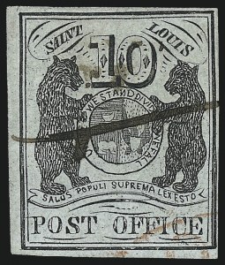 Sale 1037, Lot 1347, Postmasters` Provisionals - Annapolis Md. thru St. Louis Mo. (Scott 2XU1var-11X2)