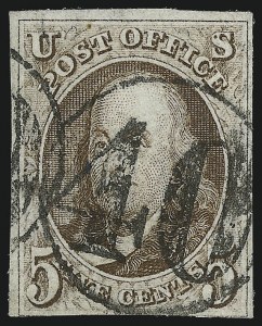Sale 1037, Lot 1361, 5c 1847 Issue and 1875 Reproduction of 1847 Issue (Scott 1-4)