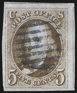 Sale 1037, Lot 1372, 5c 1847 Issue and 1875 Reproduction of 1847 Issue (Scott 1-4)