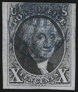 Sale 1037, Lot 1376, 5c 1847 Issue and 1875 Reproduction of 1847 Issue (Scott 1-4)