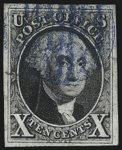 Sale 1037, Lot 1382, 5c 1847 Issue and 1875 Reproduction of 1847 Issue (Scott 1-4)