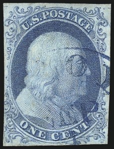 Sale 1037, Lot 1395, 1c 1851-56 Issue (Scott 5-9)