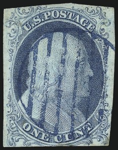 Sale 1037, Lot 1396, 1c 1851-56 Issue (Scott 5-9)