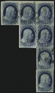 Sale 1037, Lot 1404, 1c 1851-56 Issue (Scott 5-9)