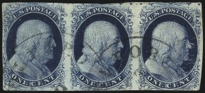 Sale 1037, Lot 1405, 1c 1851-56 Issue (Scott 5-9)