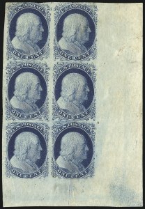 Sale 1037, Lot 1406, 1c 1851-56 Issue (Scott 5-9)