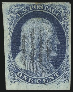 Sale 1037, Lot 1407, 1c 1851-56 Issue (Scott 5-9)