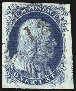 Sale 1037, Lot 1408, 1c 1851-56 Issue (Scott 5-9)