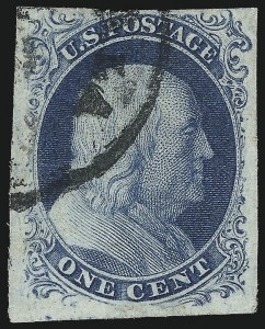 Sale 1037, Lot 1409, 1c 1851-56 Issue (Scott 5-9)