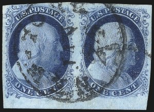 Sale 1037, Lot 1412, 1c 1851-56 Issue (Scott 5-9)