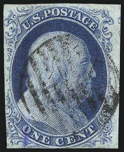 Sale 1037, Lot 1415, 1c 1851-56 Issue (Scott 5-9)