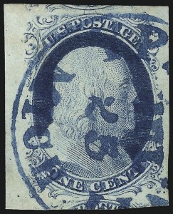 Sale 1037, Lot 1416, 1c 1851-56 Issue (Scott 5-9)