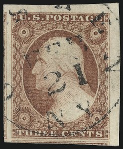 Sale 1037, Lot 1425, 3c-12c 1851-56 Issue (Scott 10-17)
