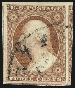 Sale 1037, Lot 1426, 3c-12c 1851-56 Issue (Scott 10-17)