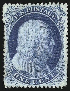 Sale 1037, Lot 1459, 1c 1857-60 Issue (Scott 18-24)