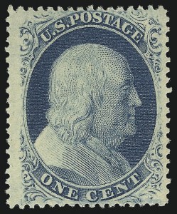 Sale 1037, Lot 1469, 1c 1857-60 Issue (Scott 18-24)