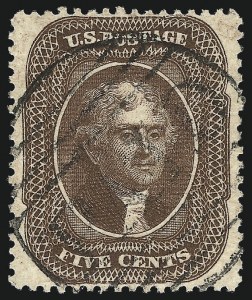 Sale 1037, Lot 1486, 3c-90c 1857-60 Issue (Scott 26-39)
