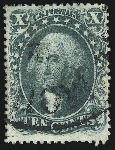 Sale 1037, Lot 1487, 3c-90c 1857-60 Issue (Scott 26-39)