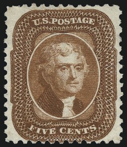 Sale 1037, Lot 1515, 1875 Reprint of 1857-60 Issue (Scott 40-47)