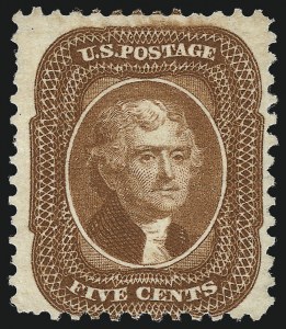 Sale 1037, Lot 1518, 1875 Reprint of 1857-60 Issue (Scott 40-47)