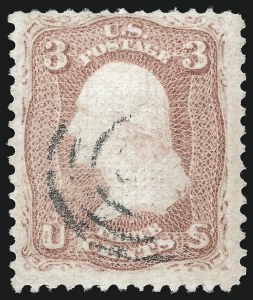 Sale 1037, Lot 1596, 1867-68 Grilled Issue (Scott 79-101)