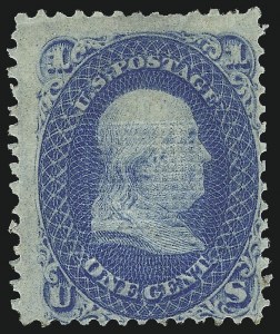 Sale 1037, Lot 1603, 1867-68 Grilled Issue (Scott 79-101)