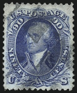 Sale 1037, Lot 1623, 1867-68 Grilled Issue (Scott 79-101)