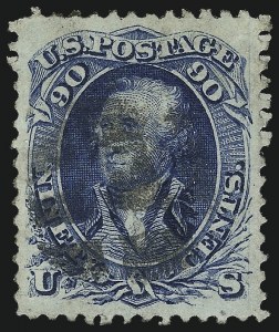 Sale 1037, Lot 1624, 1867-68 Grilled Issue (Scott 79-101)
