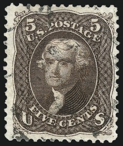 Sale 1037, Lot 1639, 1875 Re-Issue of 1861-66 Issue (Scott 102-111)
