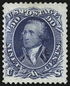 Sale 1037, Lot 1651, 1875 Re-Issue of 1861-66 Issue (Scott 102-111)