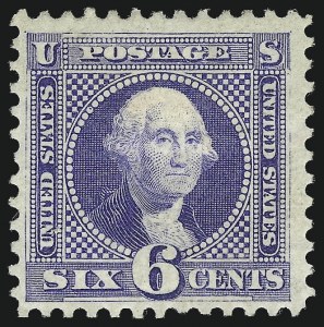 Sale 1037, Lot 1689, 1875 Re-Issue of 1869 Pictorial Issue (Scott 123-132), 6c Blue, Re-Issue (126) Sale 1037, Lot 1689, 1875 Re-Issue of 1869 Pictorial Issue (Scott 123-132)