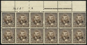 Sale 1037, Lot 1778, 1890-93 Issue (Scott 219-229a)