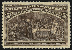 Sale 1037, Lot 1815, 1893 Columbian Issue, 1c thru 30c (Scott 230-239)