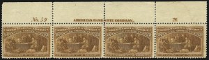 Sale 1037, Lot 1822, 1893 Columbian Issue, 1c thru 30c (Scott 230-239)