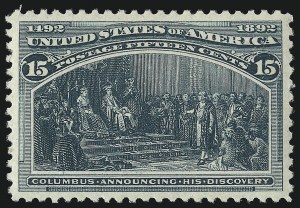 Sale Number 1037, Lot Number 1830, 1893 Columbian Issue, 1c thru 30c (Scott 230-239)