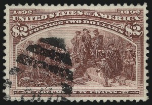 Sale 1037, Lot 1845, 1893 Columbian Issue, 50c thru $5.00 (Scott 240-245)